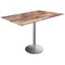 Holland Bar Stool Co 42 Tall OD214 St Steel Table Base w22 Diameter foot and 32x48 Rustic Top, IndoorOutdoor OD214-2242SSODS3248Rustic - alternate 1